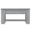 Coffee Table Gray Sonoma 39.8"x19.3"x20.5" Engineered Wood