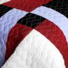 [Elegant Voice] Brand New Vermicelli-Quilted Patchwork Quilt Set Full/Queen