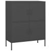 Storage Cabinet Anthracite 31.5"x13.8"x40" Steel