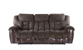 Transitional Dual-Power Leather Loveseat - Reclining Seats, Top Grain Leather, High-Leg Design - Compact and Comfortable