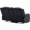 Home Theater Seating Manual Recliner; PU Leather Reclining Loveseat for Living Room