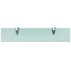 Floating Shelves 2 pcs Glass 19.6"x3.9" 0.3"