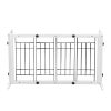 Assemble/Disassemble Pet Wooden Fence - White