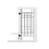 Assemble/Disassemble Pet Wooden Fence - White