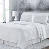 4 Pc Cal-King Bedding Set, Premium Extra Soft White Linen Sheet Set and Pillowcases, Breathable Bedding for Cal-King Bed