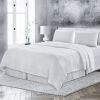 4 Pc Cal-King Bedding Set, Premium Extra Soft White Linen Sheet Set and Pillowcases, Breathable Bedding for Cal-King Bed