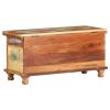 Storage Box with Buddha Cladding 35.4"x13.8"x17.7" Reclaimed Wood