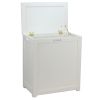 Oceanstar Storage Laundry Hamper, White