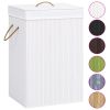 Bamboo Laundry Basket White