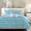 Light Blue Full/Queen 5-Piece Comforter Set w/ 2 Shams & 2 Pillows