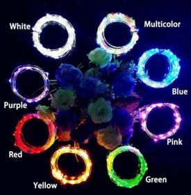 Wine Bottle Lights String 2M 20leds Christmas Decorations Copper Wire String Led Garland Lights Decor Wedding Festival Party (Option: Purple-1m-10 lights)