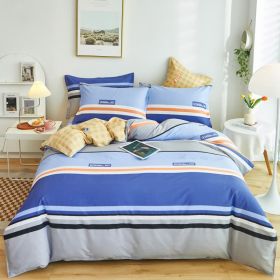 Cotton Single And Double Student Dormitory Three Piece Quilt Cover (Option: Versailles-Double Quilt Cover 180x 220cm)