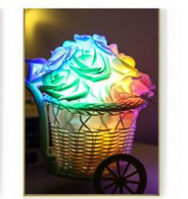 LED Rose Flower Lights (Option: Colorful-EU plug-10m)