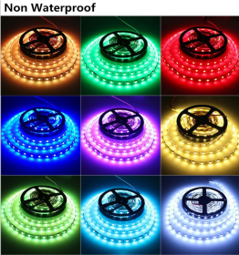 LED Light Strips Highlight 60 Light Beads Epoxy Waterproof Soft Strips (Option: IP65 white-15m)