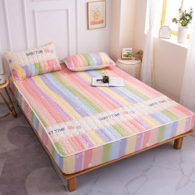 Cotton Covered Anti Slip Cartoon Bedspread (Option: Rainbow Peach-150x200cm)