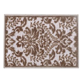 Nyla Collection (Color: Taupe, size: 60" x 96" Rectangle)