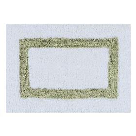 Hotel Collection (Color: White/Sage, size: 17" x 24" Rectangle)