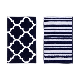 Marrakesh Collection (Color: Navy, size: 24" x 40" Rectangle)