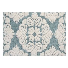 Medallion Collection (Color: Blue/Natural, size: 17" x 24" Rectangle)