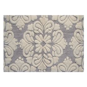 Medallion Collection (Color: Gray/Natural, size: 17" x 24" Rectangle)