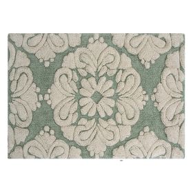 Medallion Collection (Color: Sage/Natural, size: 17" x 24" Rectangle)