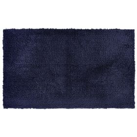 Micro Plush Collection (Color: Navy, size: 24" x 40" Rectangle)