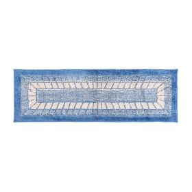 Radiance Collection (Color: Blue, size: 20" x 60" Runner)