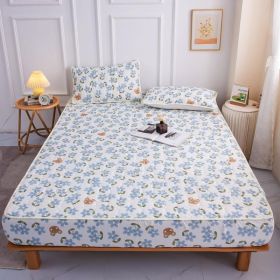 Cotton Covered Anti Slip Cartoon Bedspread (Option: Floating Life Like a DreamBlue-120x200cm)