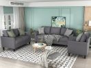 U_STYLE Polyester-blend 3 Pieces Sofa Set