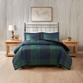 Faux Wool to Faux Fur Down Alternative Comforter Set (Color: as Pic)