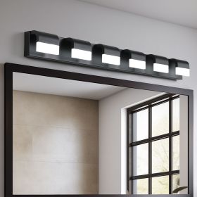 Modern Bathroom Vanity Lighting 6-Light LED Vanity Lights Over Mirror Bath Wall Lighting (Color: as Pic)