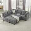 L shape Modular Sectional Sofa; DIY Combination; includes Three Single Chair ; Two Corner and Two Ottoman