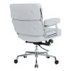 Lobby Genuine Leather Executive chair office Aluminum Alloy Base Swivel