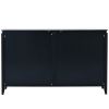 Modern Sideboard Buffet Storage Cabinet with 2 Decorative Doors, 2 Drawers and 4 shelves for Living room, Entryway