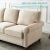 Linen Fabric Upholstery with Storage Sofa