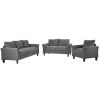 U_STYLE Polyester-blend 3 Pieces Sofa Set