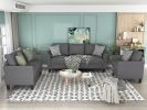 U_STYLE Polyester-blend 3 Pieces Sofa Set