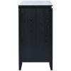 Modern Sideboard Buffet Storage Cabinet with 2 Decorative Doors, 2 Drawers and 4 shelves for Living room, Entryway