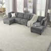 L shape Modular Sectional Sofa; DIY Combination; includes Three Single Chair ; Two Corner and Two Ottoman