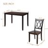 Dining Table Set Home Kitchen Table and Chairs Wood Dining Set