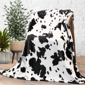 Cow Print Blanket Flannel Blanket (Option: 3style-100 × 130cm)