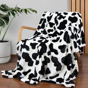 Cow Print Blanket Flannel Blanket (Option: 2style-130 × 150cm)